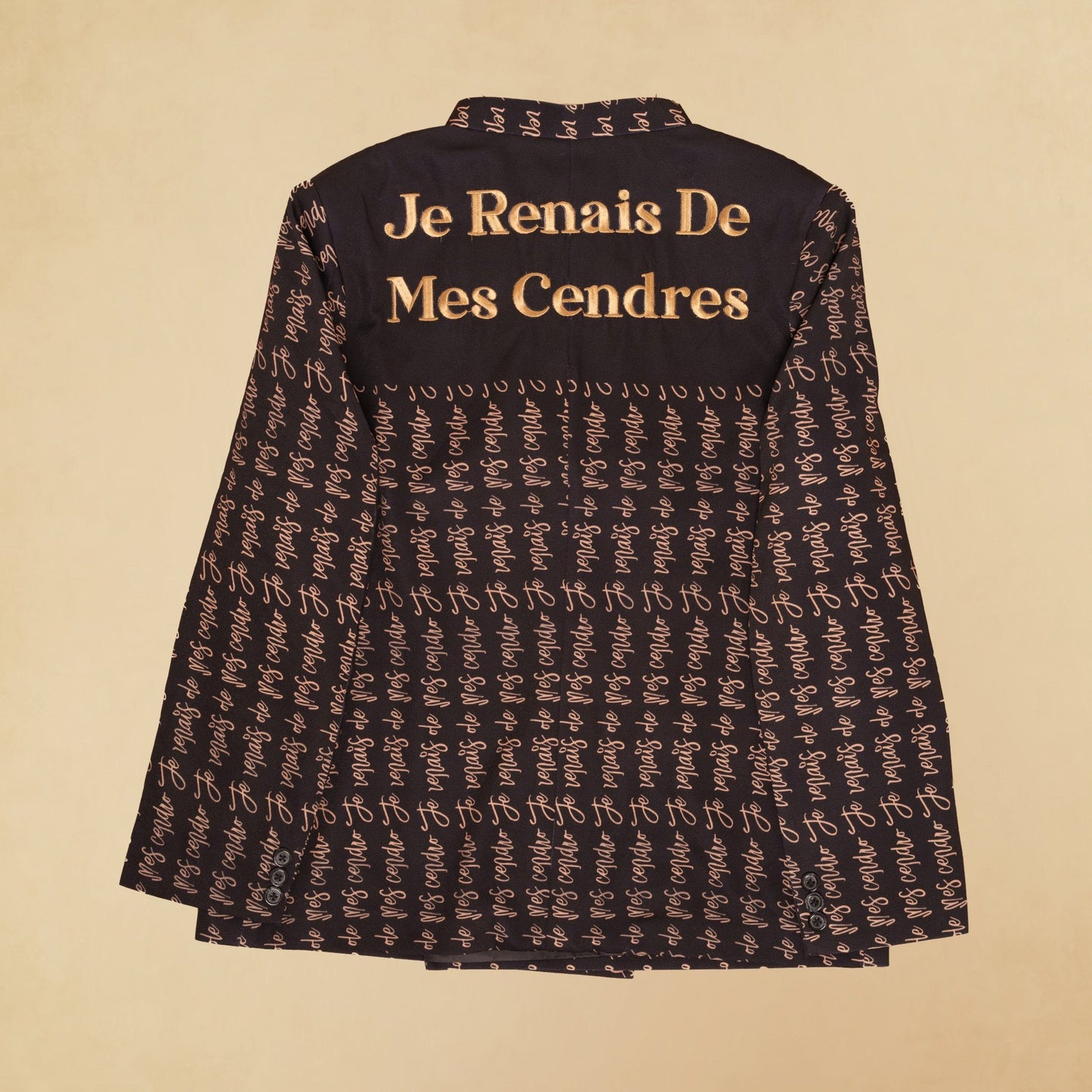 "Je Renais de Mes Cendres" Black Legacy Suit