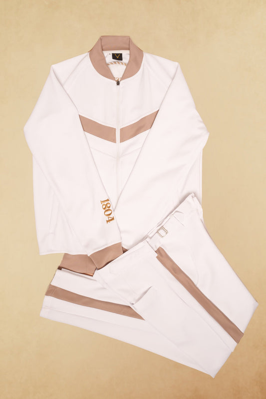 1804 Luxury White Tracksuit