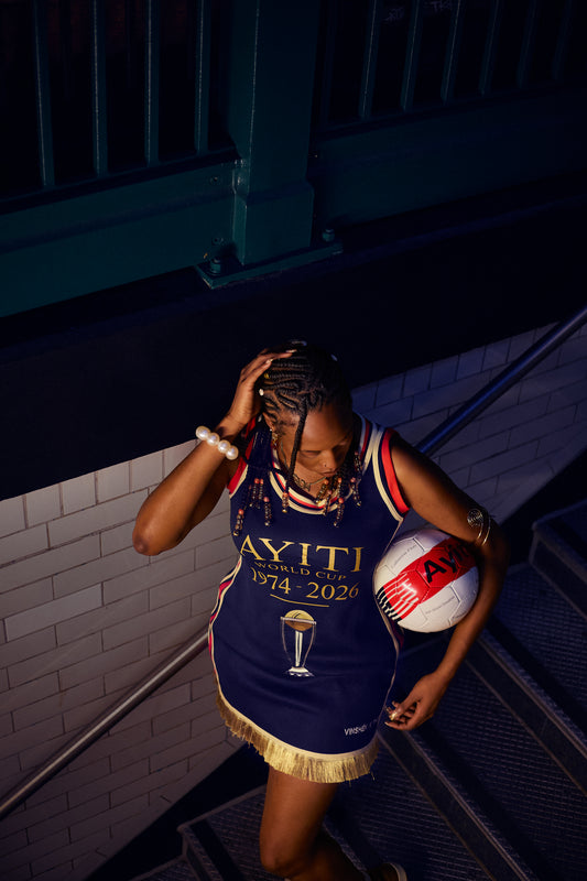 AYITI TRIBE WORLD CUP JERSEY DRESS VINSHĒK × TADIA [PRE - ORDER]